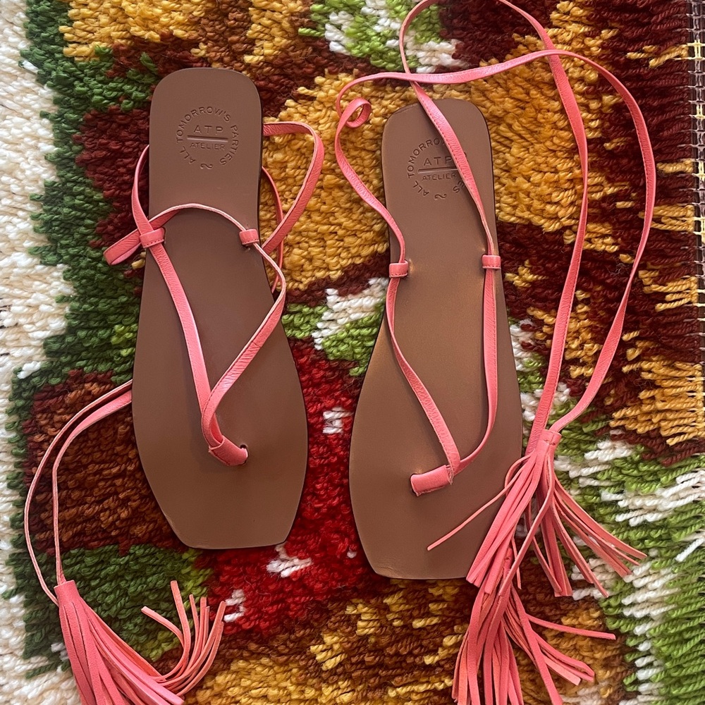 Atelier ATP Tortona Coral Leather Sandals